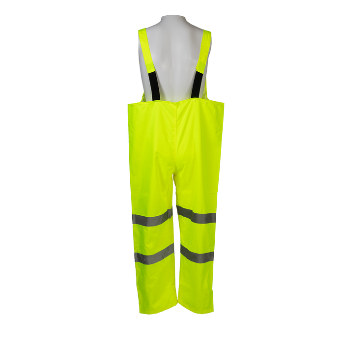 LBIP-CE ANSI/ISEA 107-2020 Class E High-Vis Lime Waterproof Rain Bib Pants