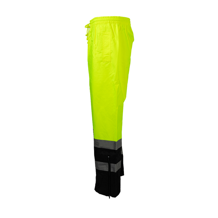 LBPP-CE ANSI/ISEA 107-2015 Class E Lime/Black Waterproof Rain Draw Strings Pants