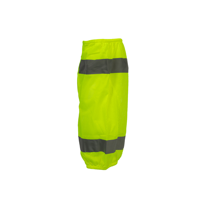 LMG-CE ANSI Class E Lime Mesh Reflective Leggings/Gaiters With Adjustable Velcro Closures