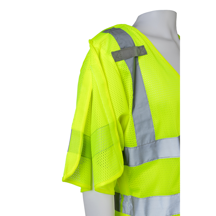 LVM3/OVM3-5PB ANSI 107-2020 Class 3 High-Vis Mesh Breakaway Short Sleeve Vest