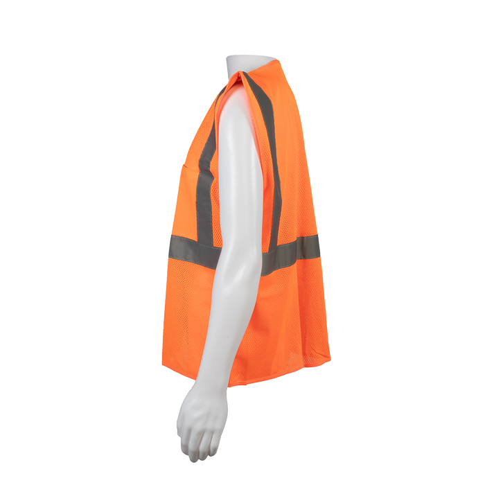 OVM2-EC ANSI/ISEA Economy Class 2 Safety Vest Orange Mesh