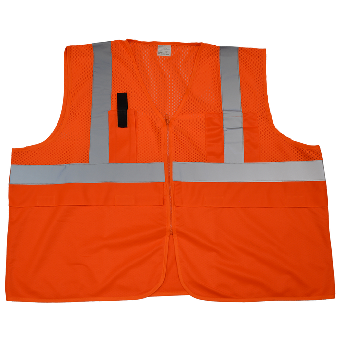 OV2 Clearance ANSI CLASS 2 Orange Safety Vest