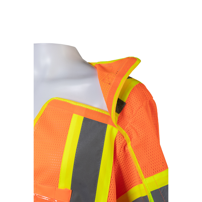 LVM3/OVM3-5PB-CB1 ANSI 107-Class 3 High-Vis Mesh Breakaway Short Sleeve Vest Two Tone Deluxe