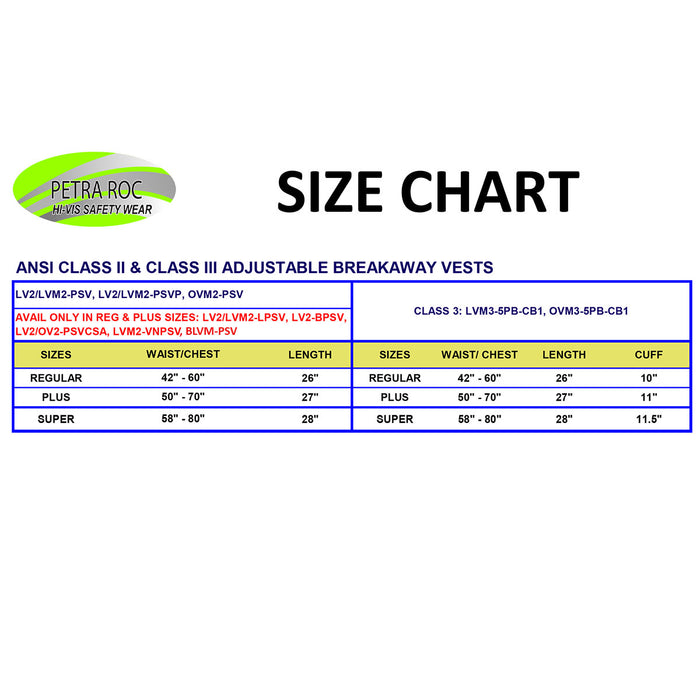 LV2-LPSV ANSI Class 2 All Lime Solid Expandable 5-Point Breakaway Public Safety Vest