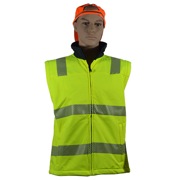 SOFT SHELL JACKET, ANSI CLASS 3, HIGH-VIS LIME OR ORANGE