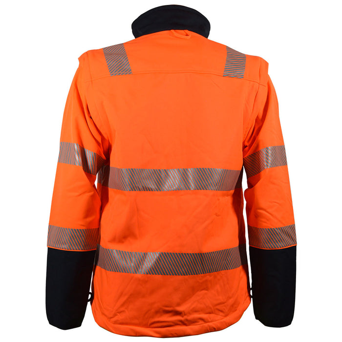 SFJ-LHV/OHV SOFT SHELL JACKET, ANSI CLASS 3, HIGH-VIS LIME OR ORANGE