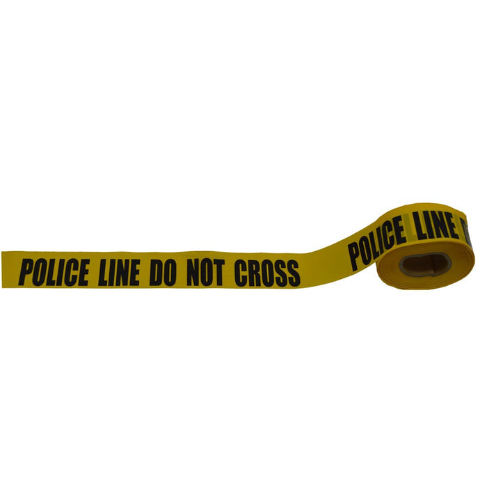 Barricade Tape 2 mil 3" x 1000ft, yellow/black printing, POLICE LINE DO NOT CROSS