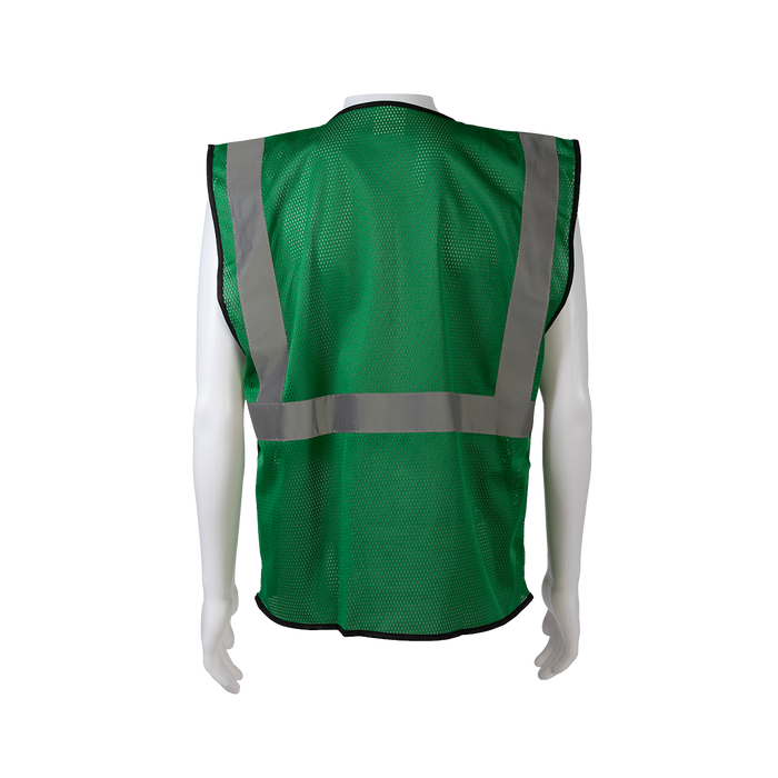 GVM-S1 ANSI NON-Rated Green Mesh Safety Vest for Enhanced Safety & Identification