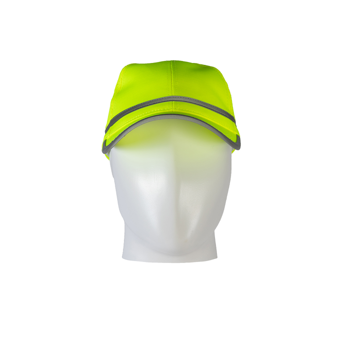 LBC-S1 ANSI Lime Hi Vis Baseball Cap Style Safety Cap