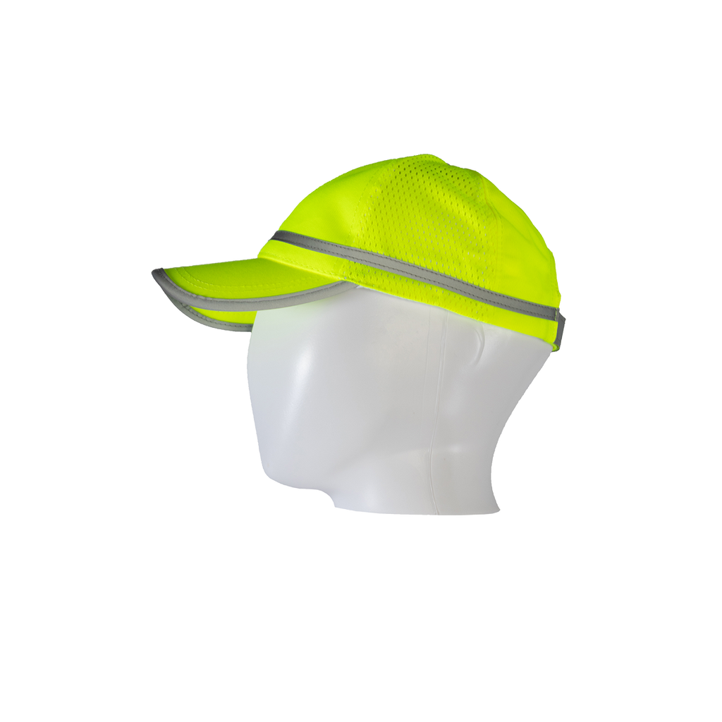 LBC-S1 ANSI Lime Hi Vis Baseball Cap Style Safety Cap — Petra Roc