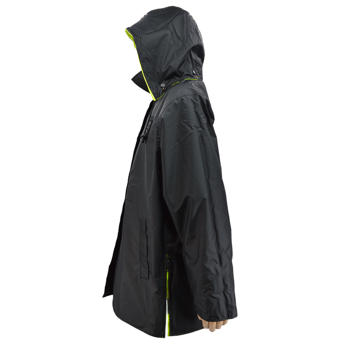 LBPJRV34-C3 ANSI Class 3 Waterproof Lime/ Black Reversible Mid-Thigh Length Raincoat