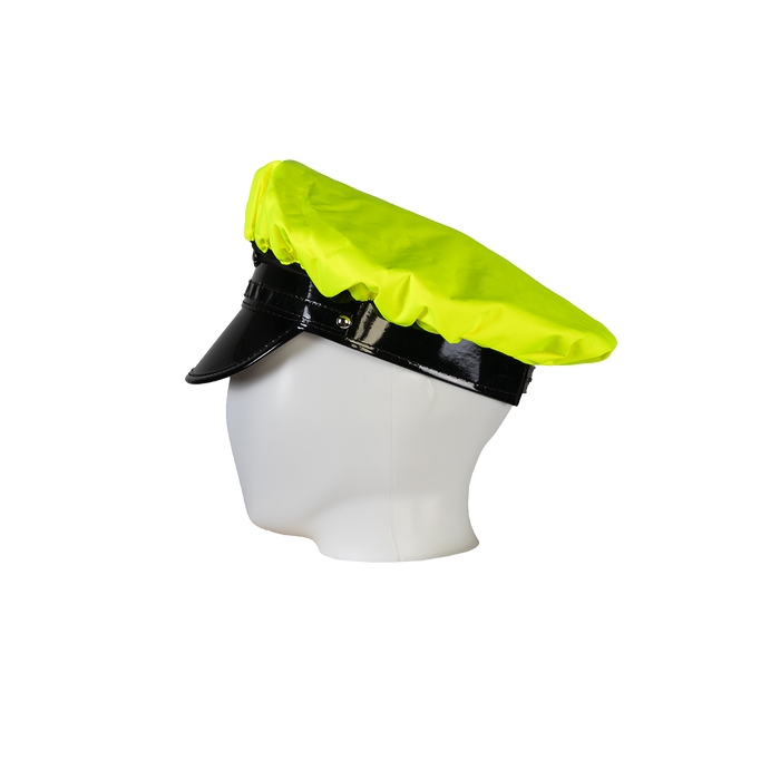 LBRV-CAP Lime/Black Reversible Waterproof Hi-Vis Hat Cover for Traditional 8-Point Hat