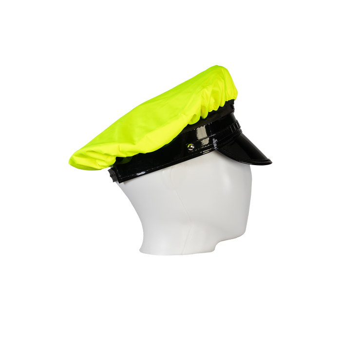 LBRV-CAP Lime/Black Reversible Waterproof Hi-Vis Hat Cover for Traditional 8-Point Hat