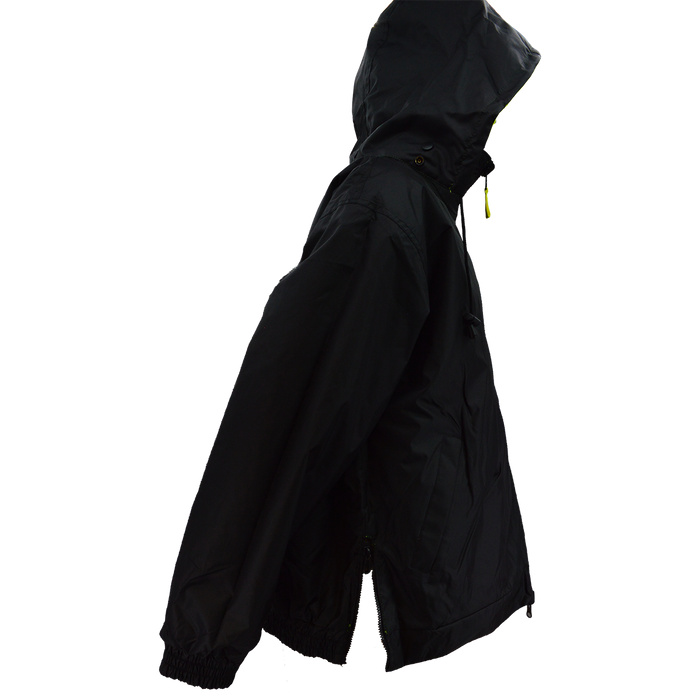 LBRVBJ29-C3 ANSI Class 3 Lime/Black Reversible Light Weight Waterproof Bomber Rain Jacket
