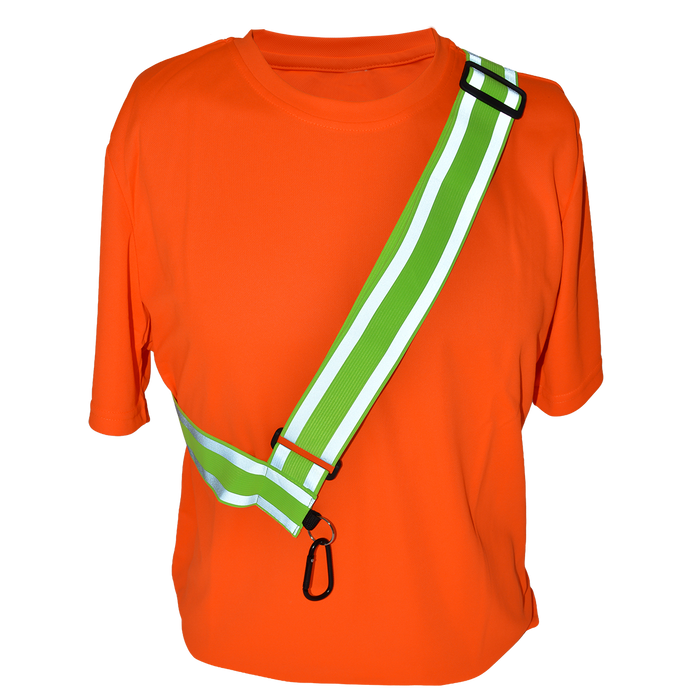 Petra Roc LHV-SASH High Visibility Reflective Safety Belt Sash for Running Walking Biking, Elastic & Adjustable