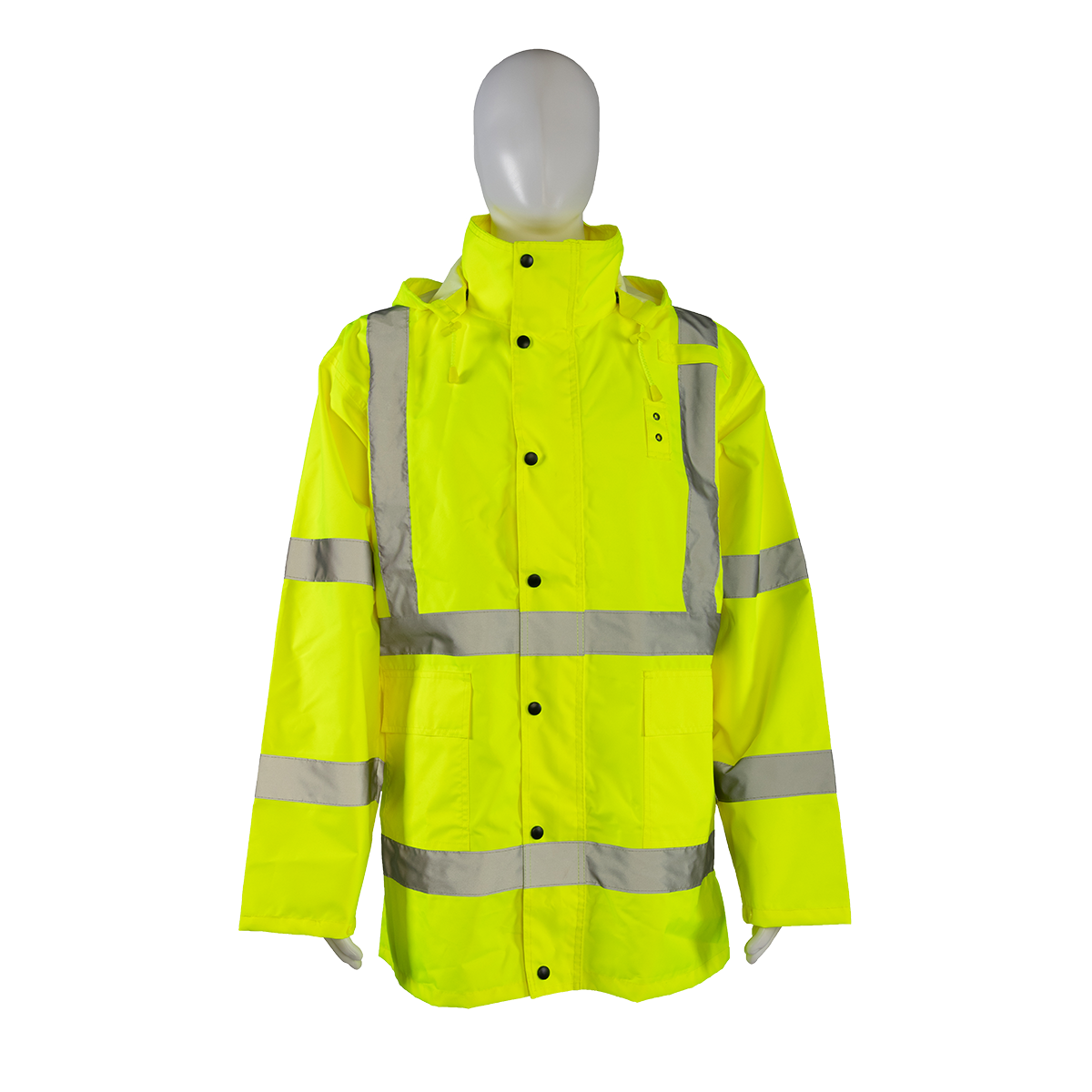 LRJK-C3 ANSI/ISEA Class 3 Lime Waterproof Rain Jacket