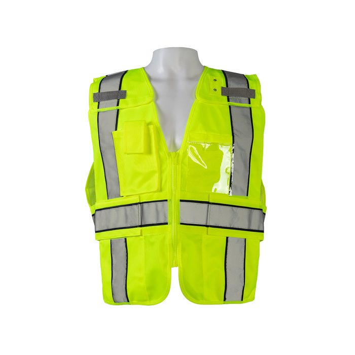 LV2-BPSV ANSI Class 2 Lime/Navy Two Tone Expandable Breakaway Public Safety Vest