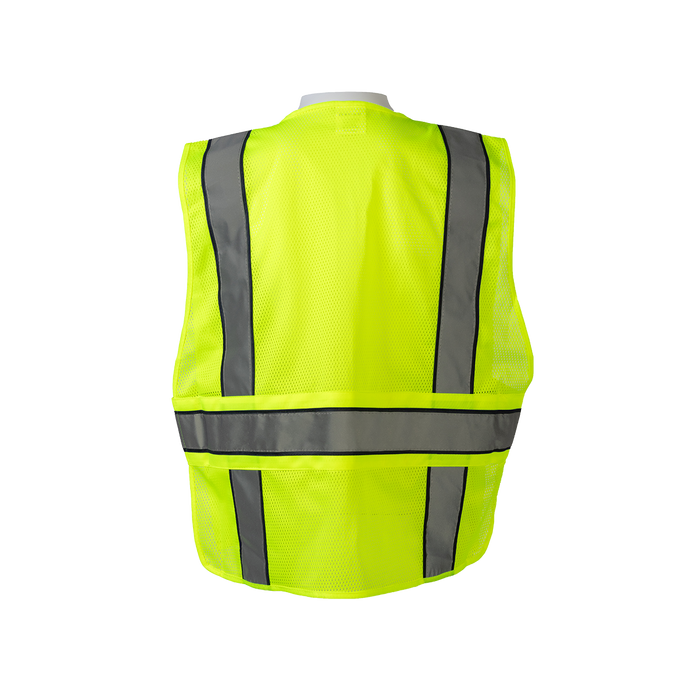 LV2-BPSV ANSI Class 2 Lime/Navy Two Tone Expandable Breakaway Public Safety Vest