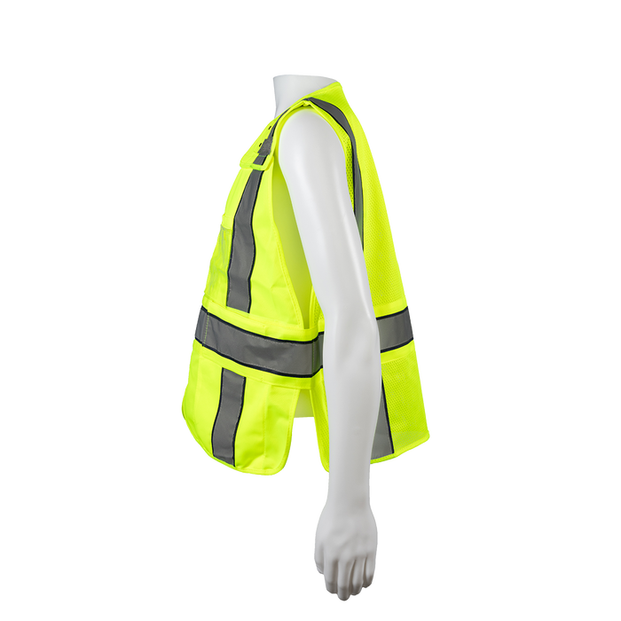 LV2-BPSV ANSI Class 2 Lime/Navy Two Tone Expandable Breakaway Public Safety Vest