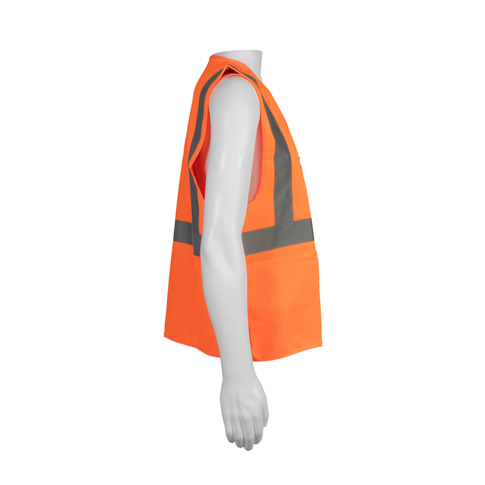 OV2-EC ANSI/ISEA Economy Class 2 Safety Vest Orange Solid