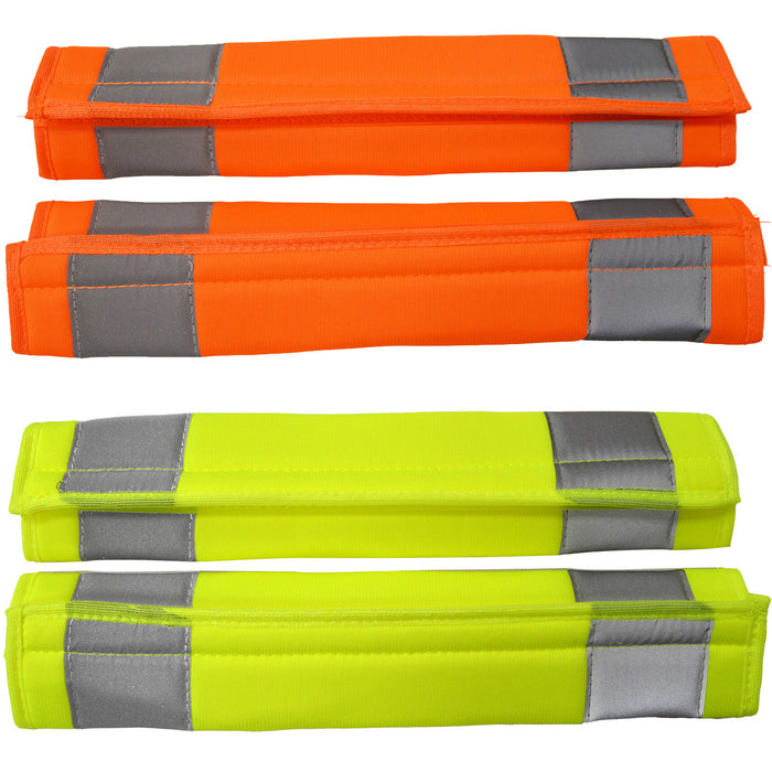 2pc PADSBC High Visibility Padded Seat Belt Shoulder Cover, Shoulder Strap Protector & Harness Cushion