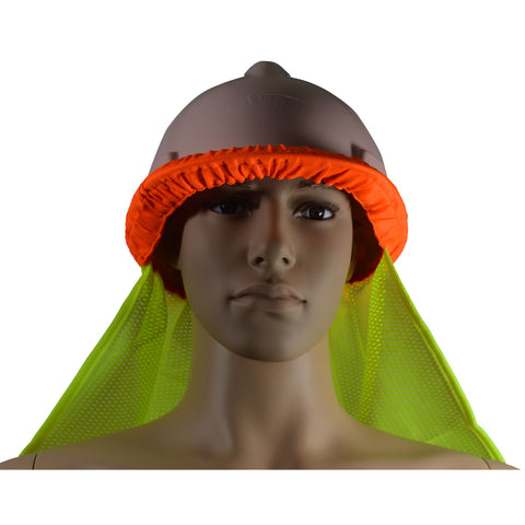 High Visibility Neck Sun Shield for Hard Hats
