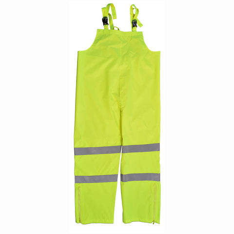 LBIP-CE ANSI/ISEA 107-2015 Class E Lime Waterproof Rain Bib Pants