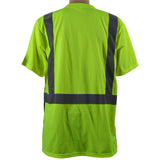LBTS2 Lime Mesh Black Bottom ANSI Class 2 T-Shirt Short Sleeve