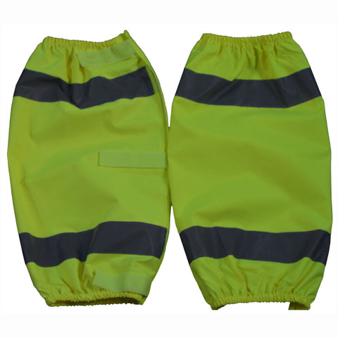 ANSI Class E Waterproof Reflective Leggings/Gaiters With Adjustable Velcro Closures