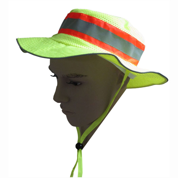 LRH-FB ANSI Lime Full Brimmed Ranger Style Hats