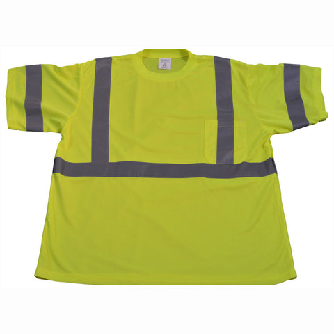 LTS3 ANSI/ISEA 107-2015 CLASS 3 Lime Short Sleeve T-Shirt