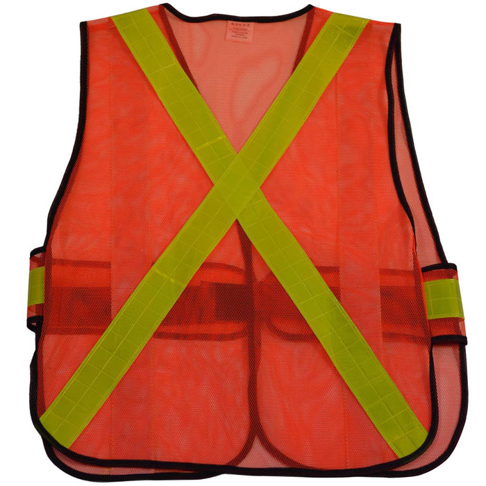 OVM-HGCSA ANSI Non-Rated Mesh Vest With Adjustable Sides & Reflective “X” On Back