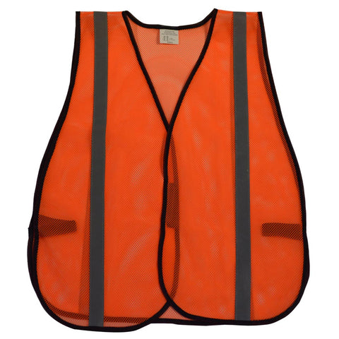 LVM-S/OVM-S ANSI Non-Rated Mesh Safety Vest - Silver Reflective Tape