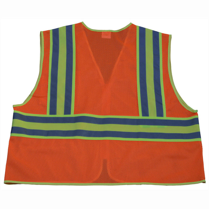 LV2-CB2/LVM2-CB2 ANSI/ISEA Deluxe Two Tone DOT Class II Safety Vest