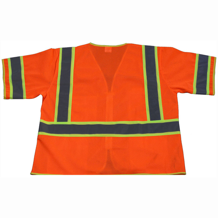 OVM3-CB1 ANSI/ISEA 107-2015 Class 3 Two Tone DOT Surveyors Safety Vest, Deluxe