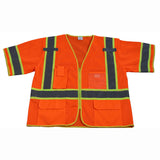 OVM3-CB1 ANSI/ISEA 107-2015 Class 3 Two Tone DOT Surveyors Safety Vest, Deluxe