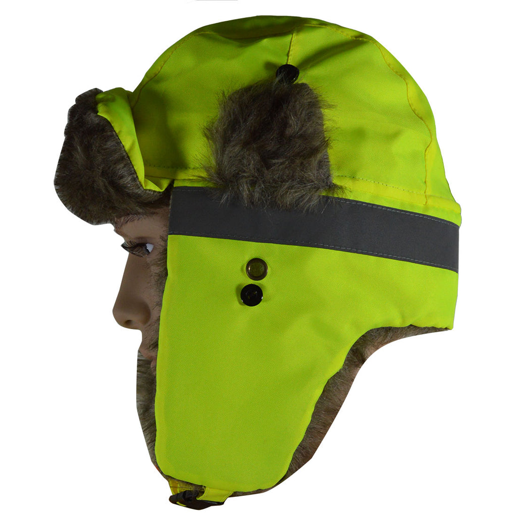 Thermal Winter Trapper Hat, with Reflective Stripes, Wind & Water Resistant