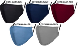 4-Ply Reusable Cotton Mask with Filter Pocket & Adjustable Ear Loops
